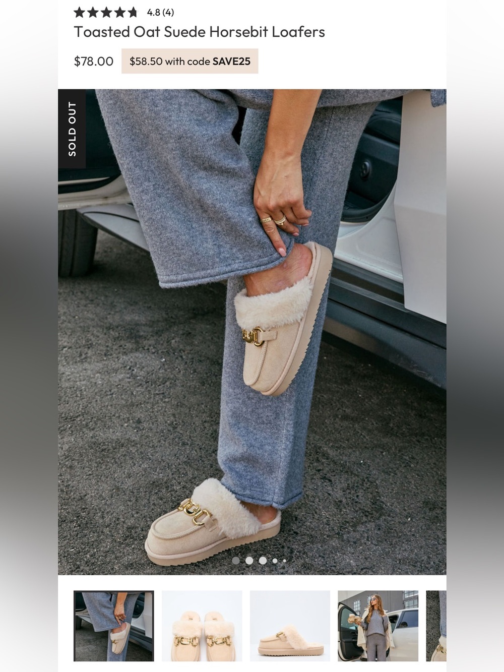 VICI‎ Toasted Oat Suede Horsebit Loafer